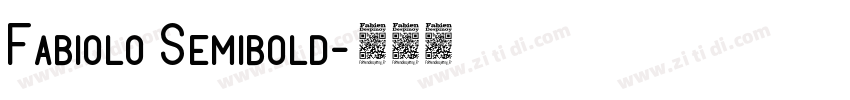 Fabiolo Semibold字体转换
